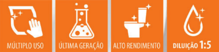 Multiplo Uso, Ultima Geracao, Alto Rendimento, Diluicao 1:5